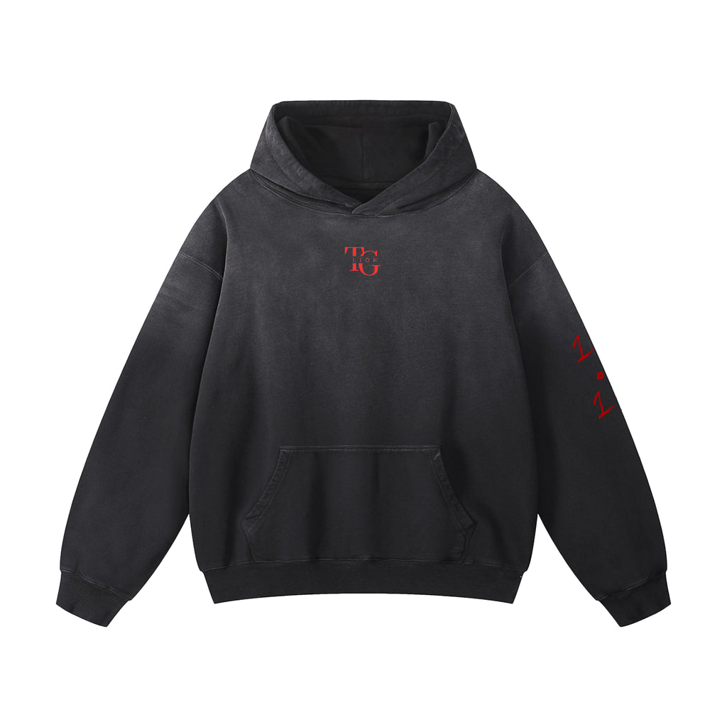 T.G. Lion Sun fade Oversized Hoodie