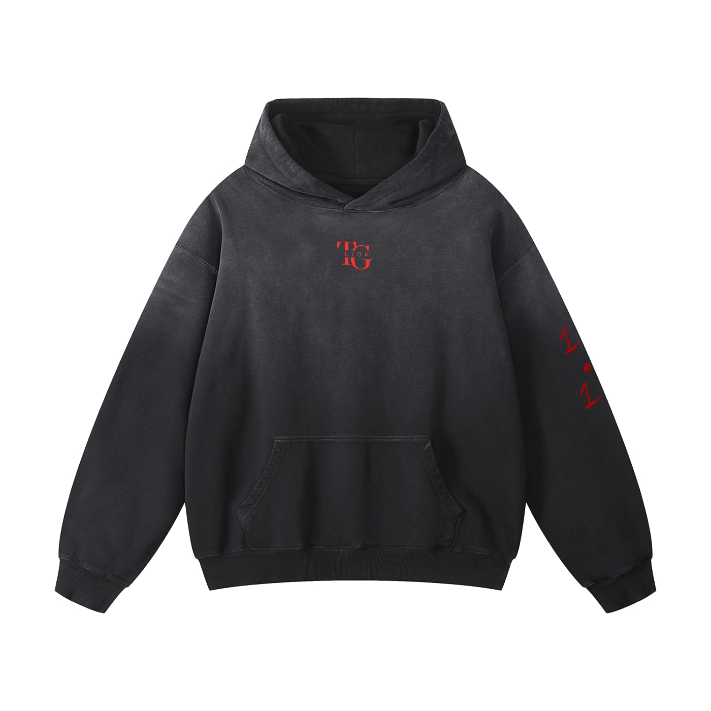 T.G. Lion Sun fade Oversized Hoodie