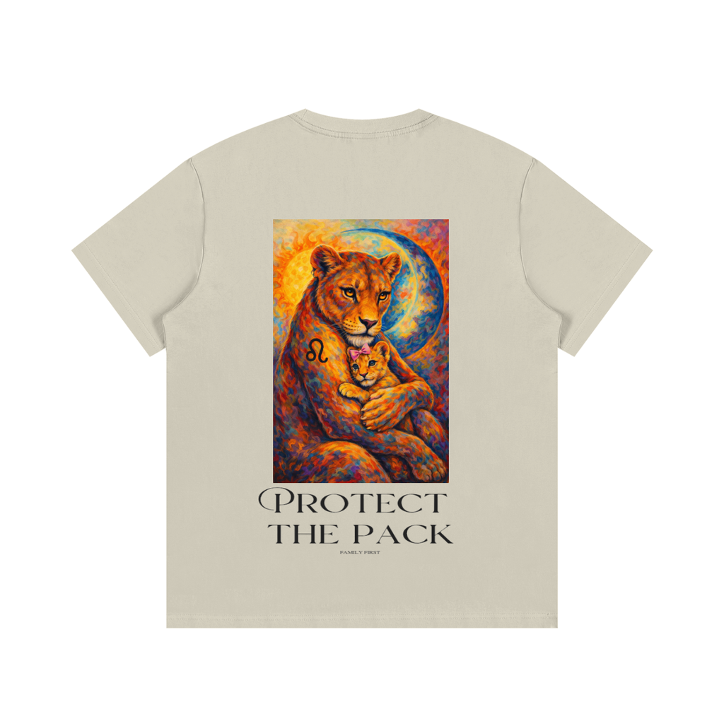 24/7 Mom T.G.Lion Cotton T-Shirt
