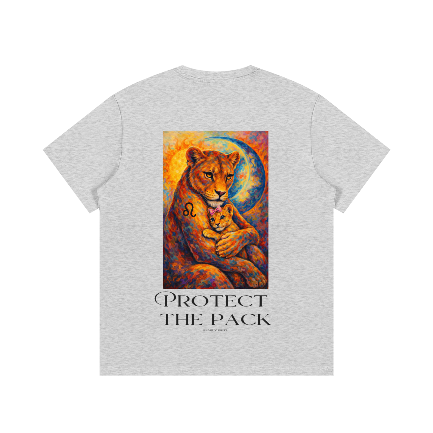 24/7 Mom T.G.Lion Cotton T-Shirt