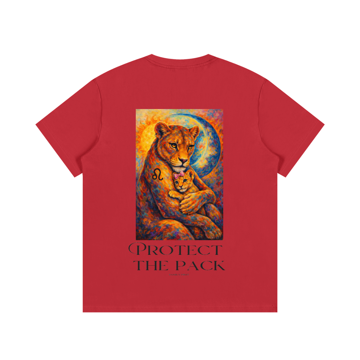 24/7 Mom T.G.Lion Cotton T-Shirt