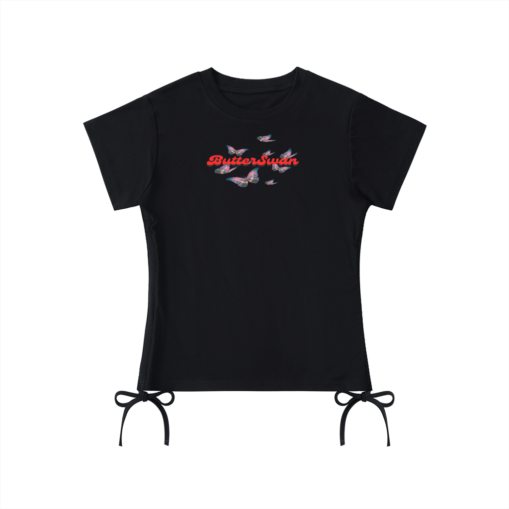 Butter swan Drawstring T-Shirt