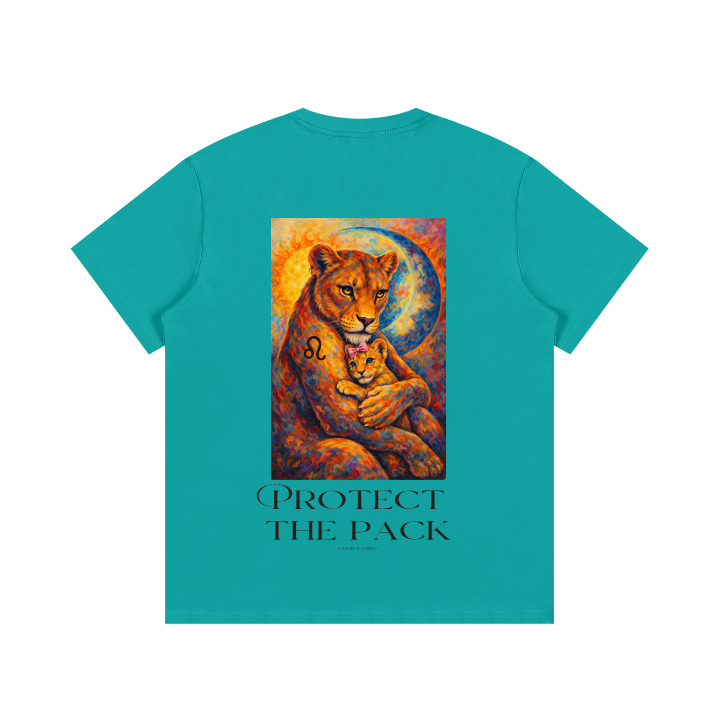 24/7 Mom T.G.Lion Cotton T-Shirt