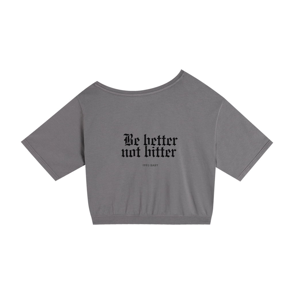 T.G.Lion Asymmetric Shoulder Oversized T-Shirt