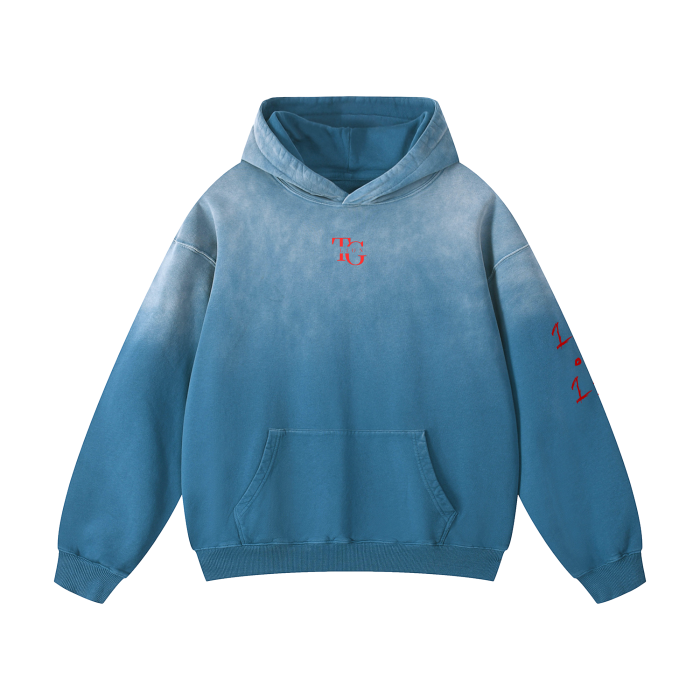 T.G. Lion Sun fade Oversized Hoodie