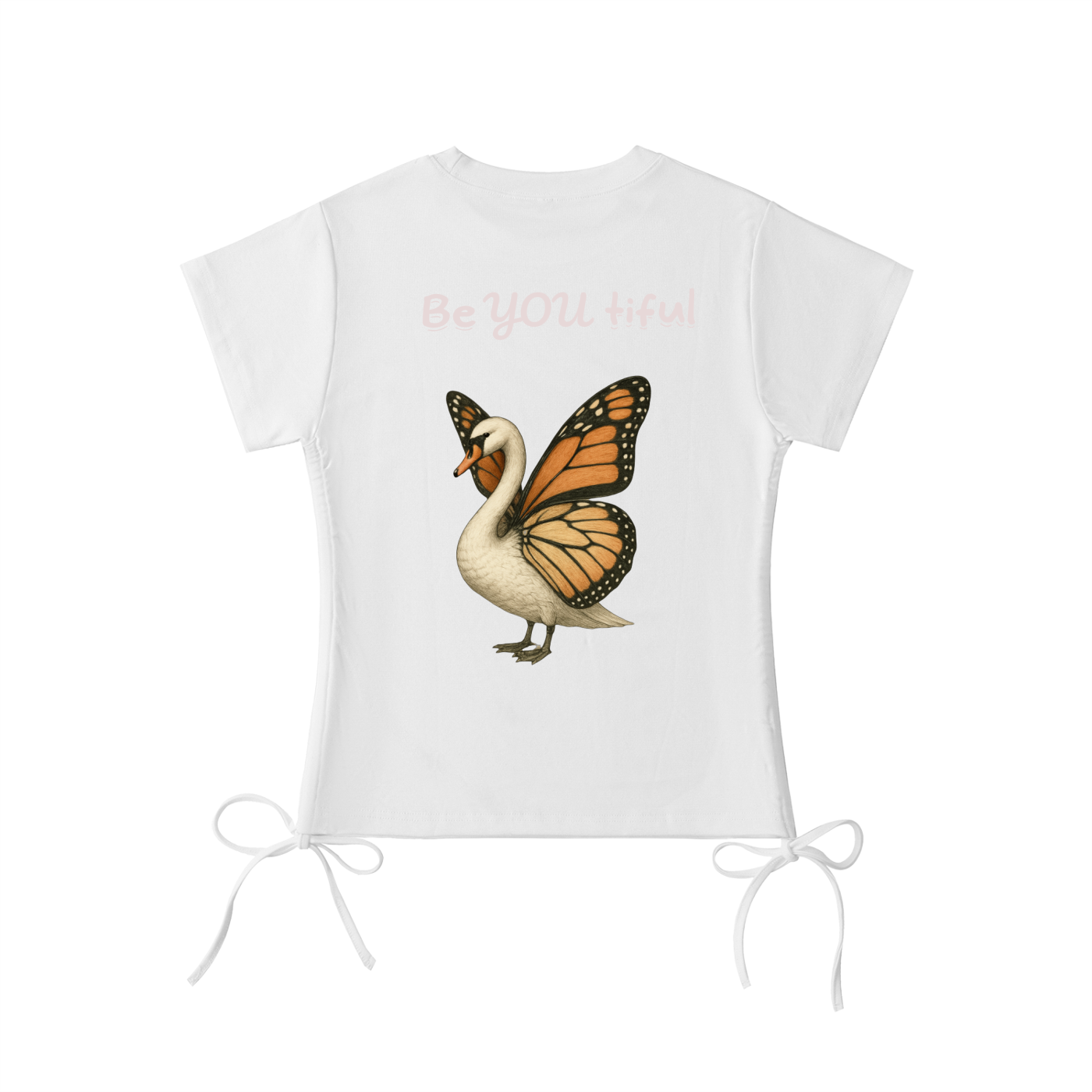 Butter swan Drawstring T-Shirt
