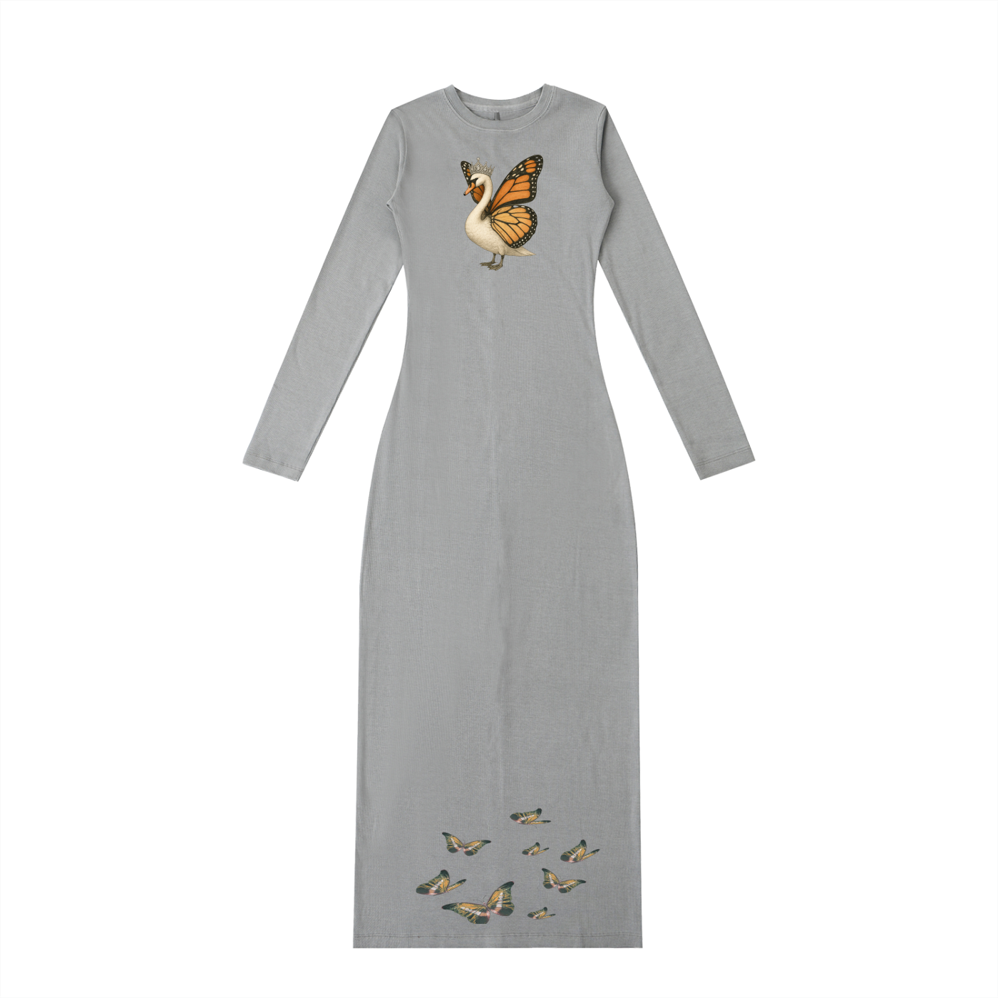 ButterSwan Dyed Washed Slit Maxi Dress