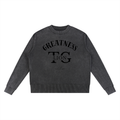 T.G.Lion Mineral Wash Oversized Sweater