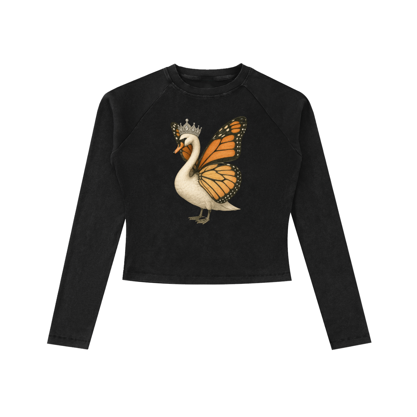 ButterSwan Raglan Long Sleeve Slim T-Shirt