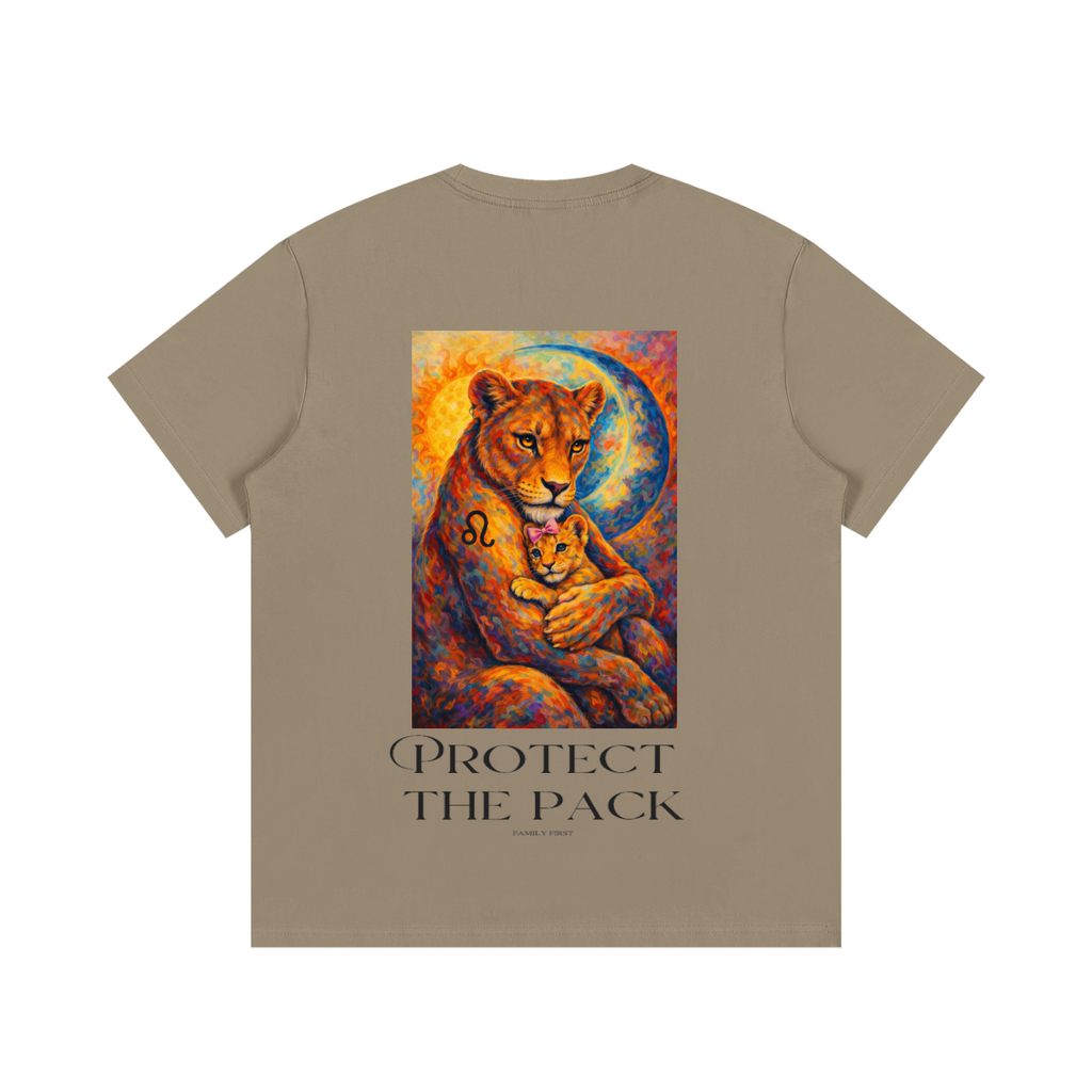 24/7 Mom T.G.Lion Cotton T-Shirt