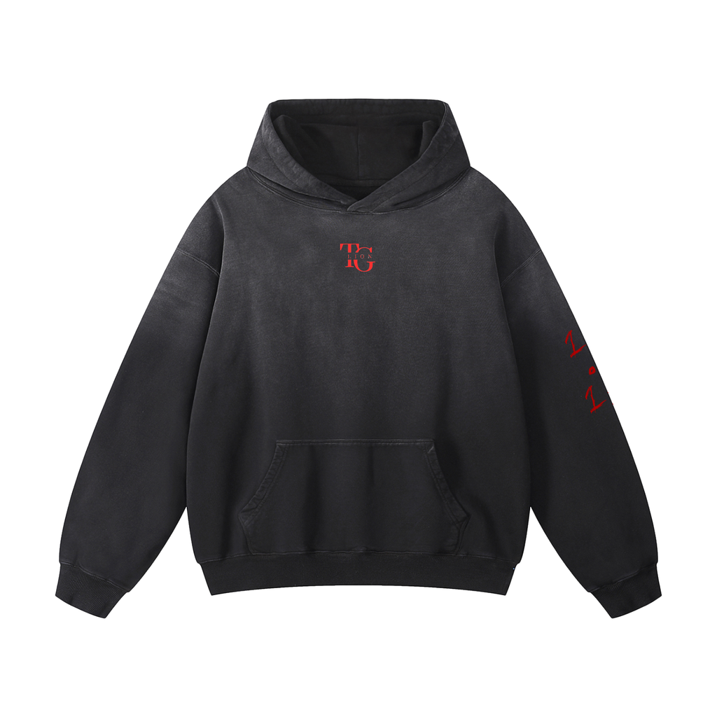 T.G. Lion Sun fade Oversized Hoodie