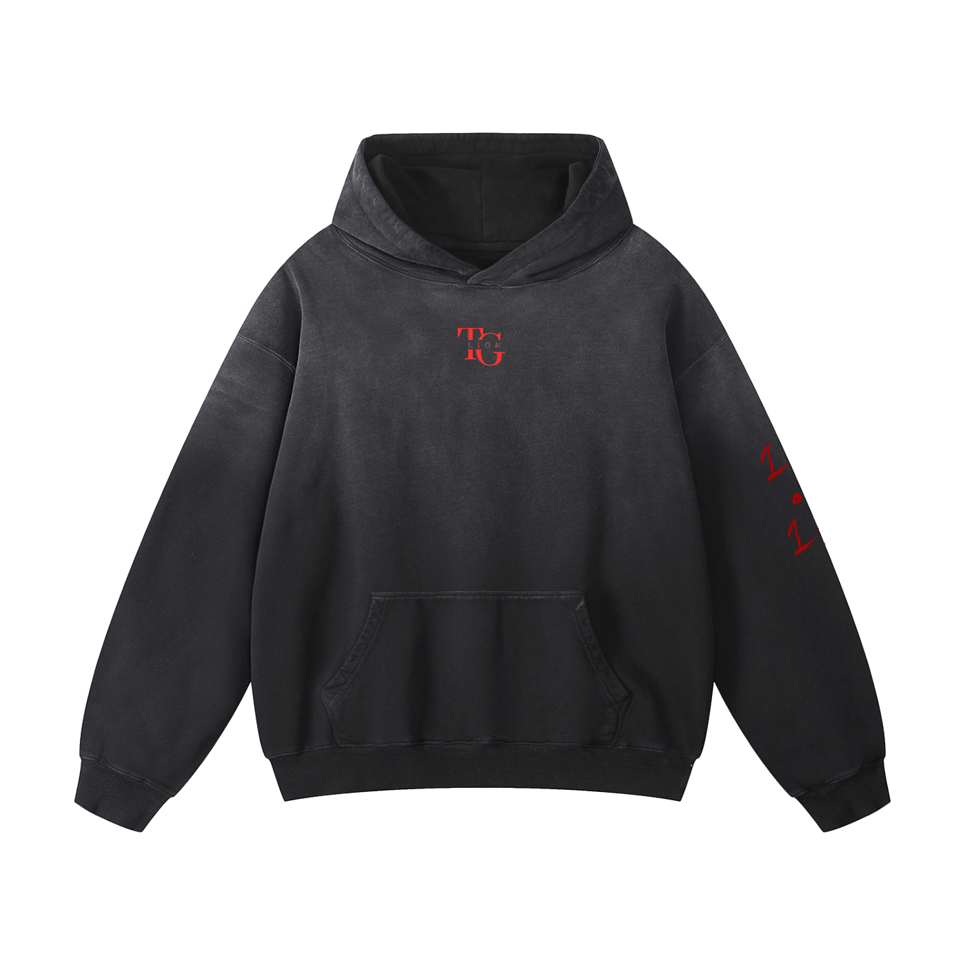 T.G. Lion Sun fade Oversized Hoodie