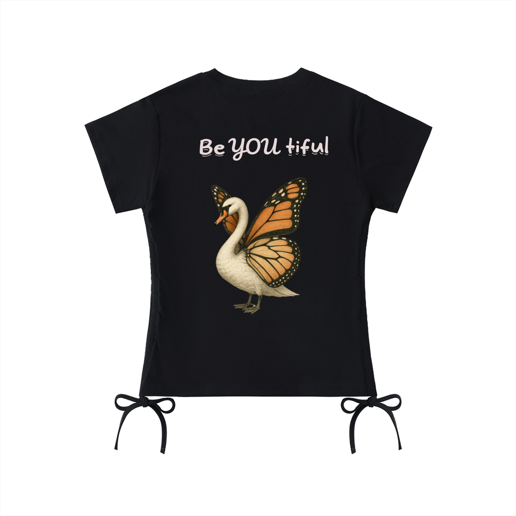Butter swan Drawstring T-Shirt