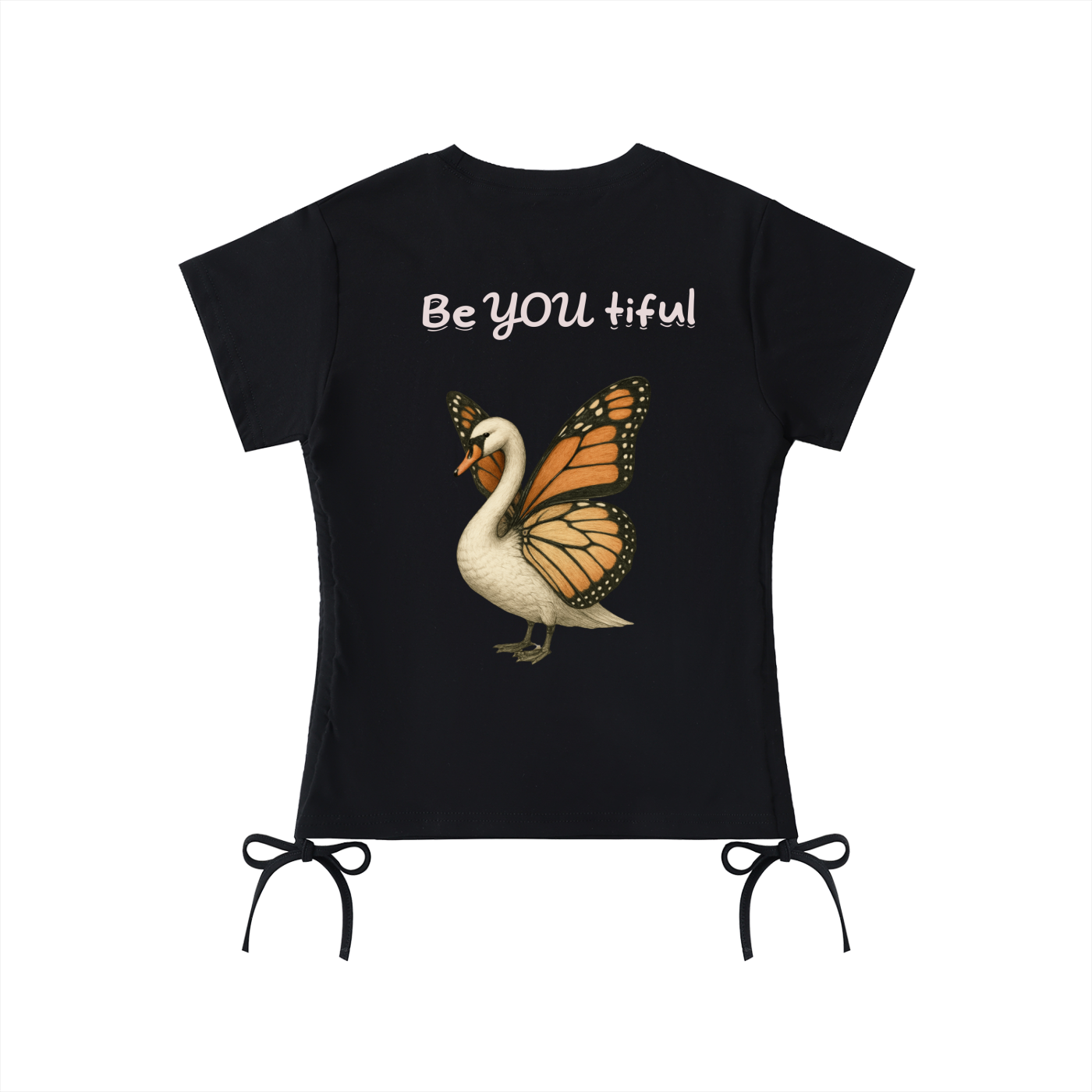 Butter swan Drawstring T-Shirt