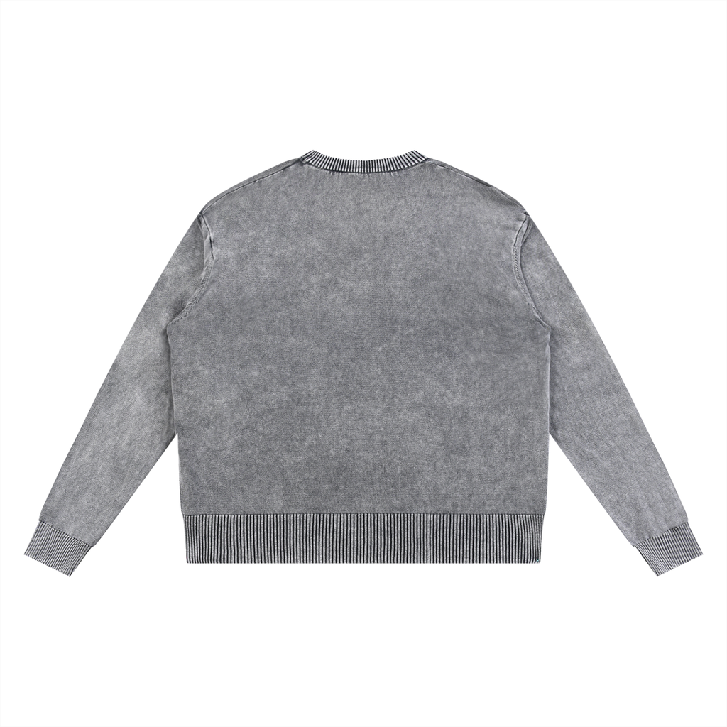 T.G.Lion Mineral Wash Oversized Sweater