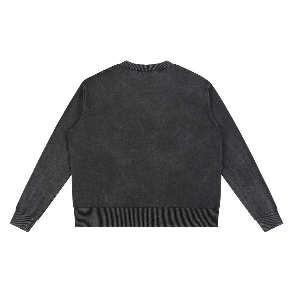 T.G.Lion Mineral Wash Oversized Sweater