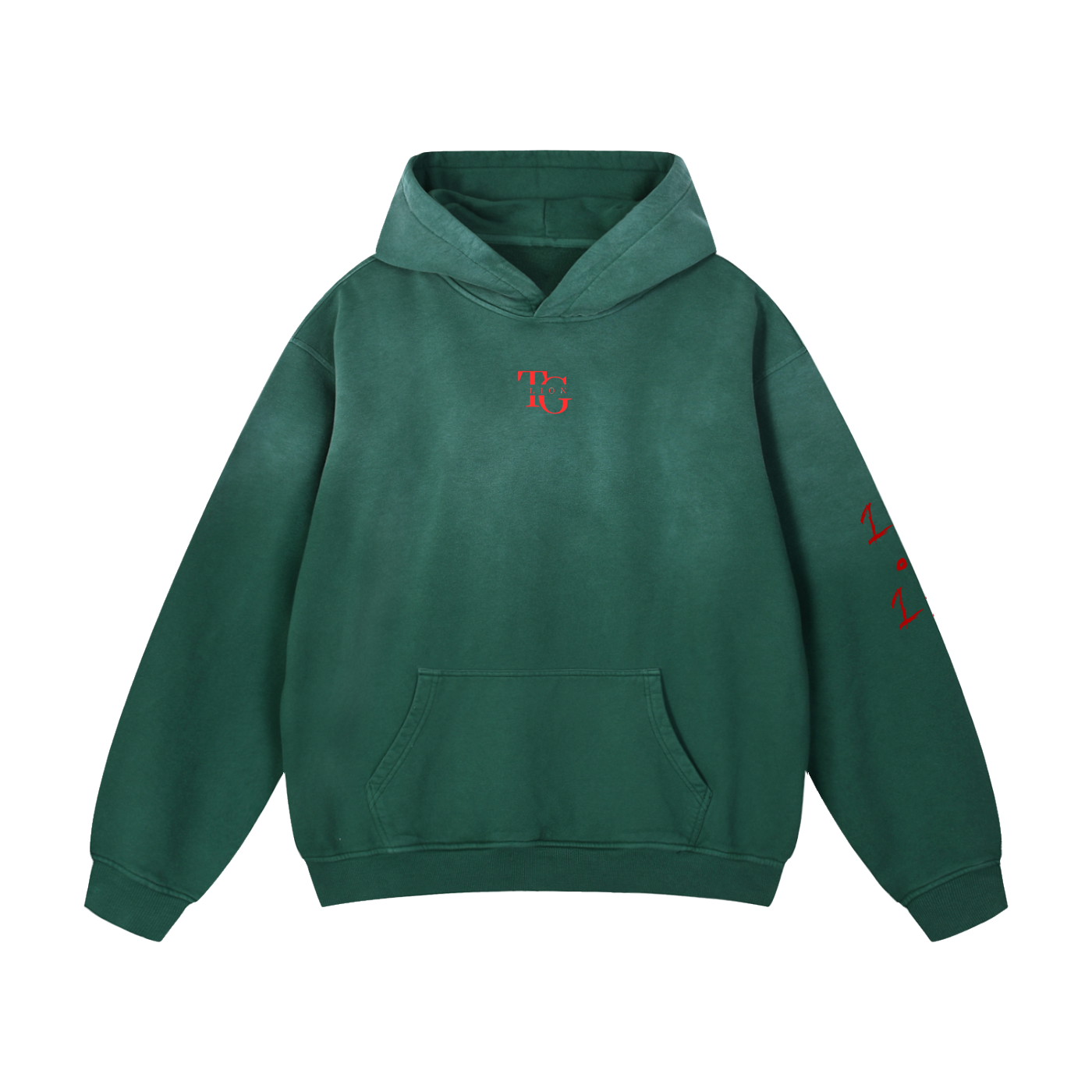 T.G. Lion Sun fade Oversized Hoodie