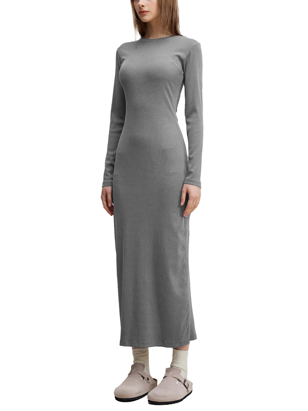 ButterSwan Dyed Washed Slit Maxi Dress