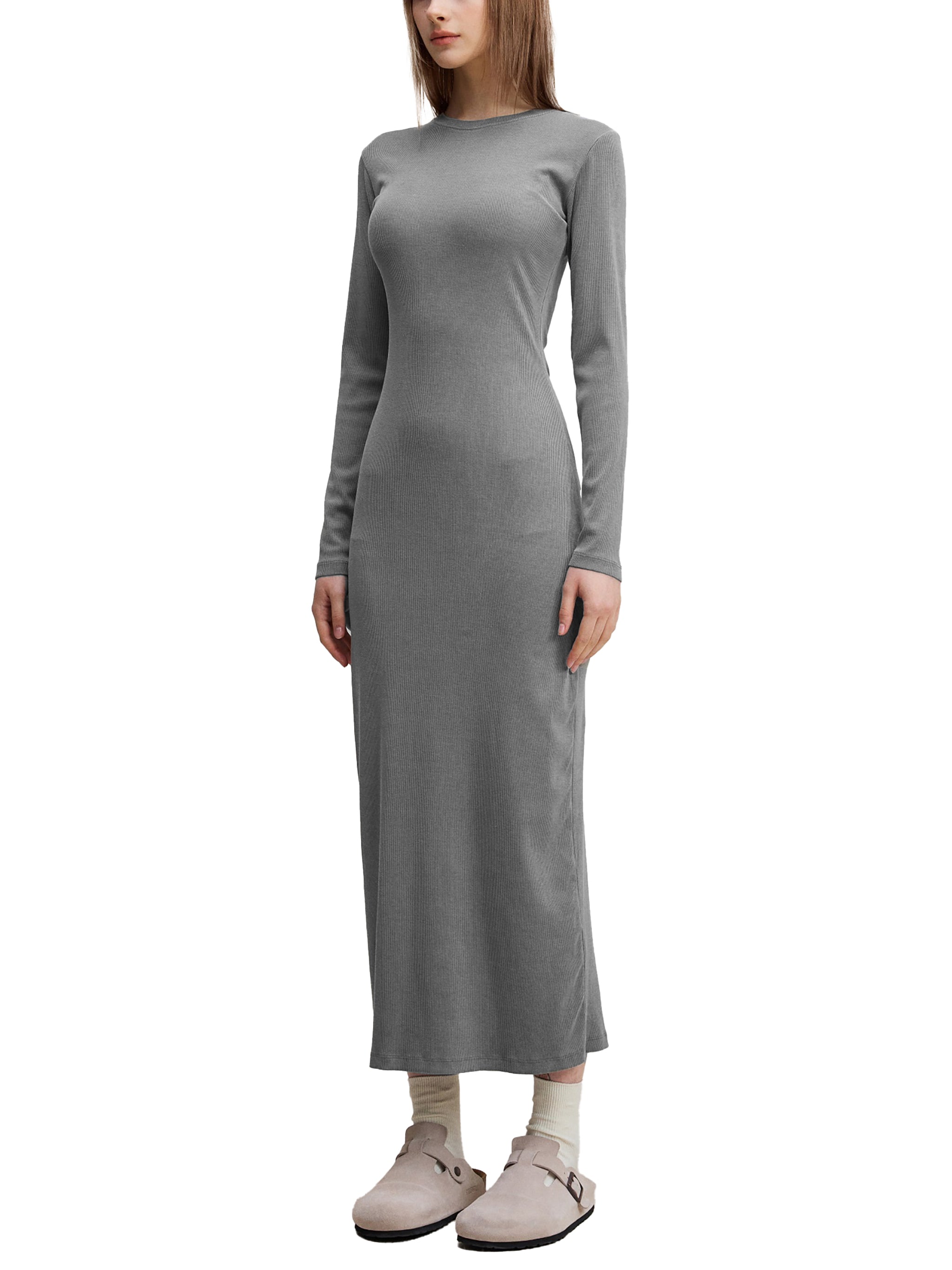 ButterSwan Dyed Washed Slit Maxi Dress