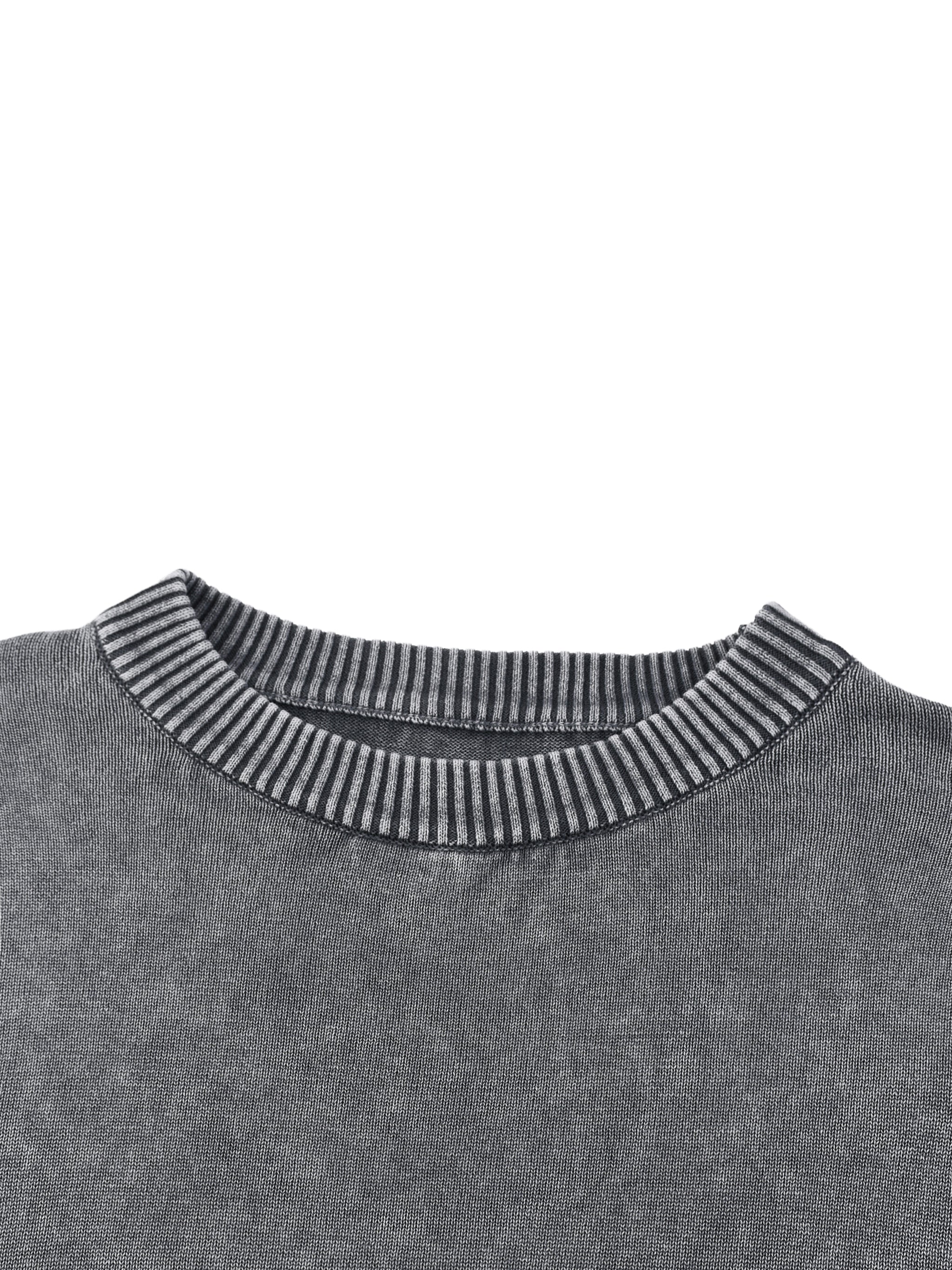 T.G.Lion Mineral Wash Oversized Sweater