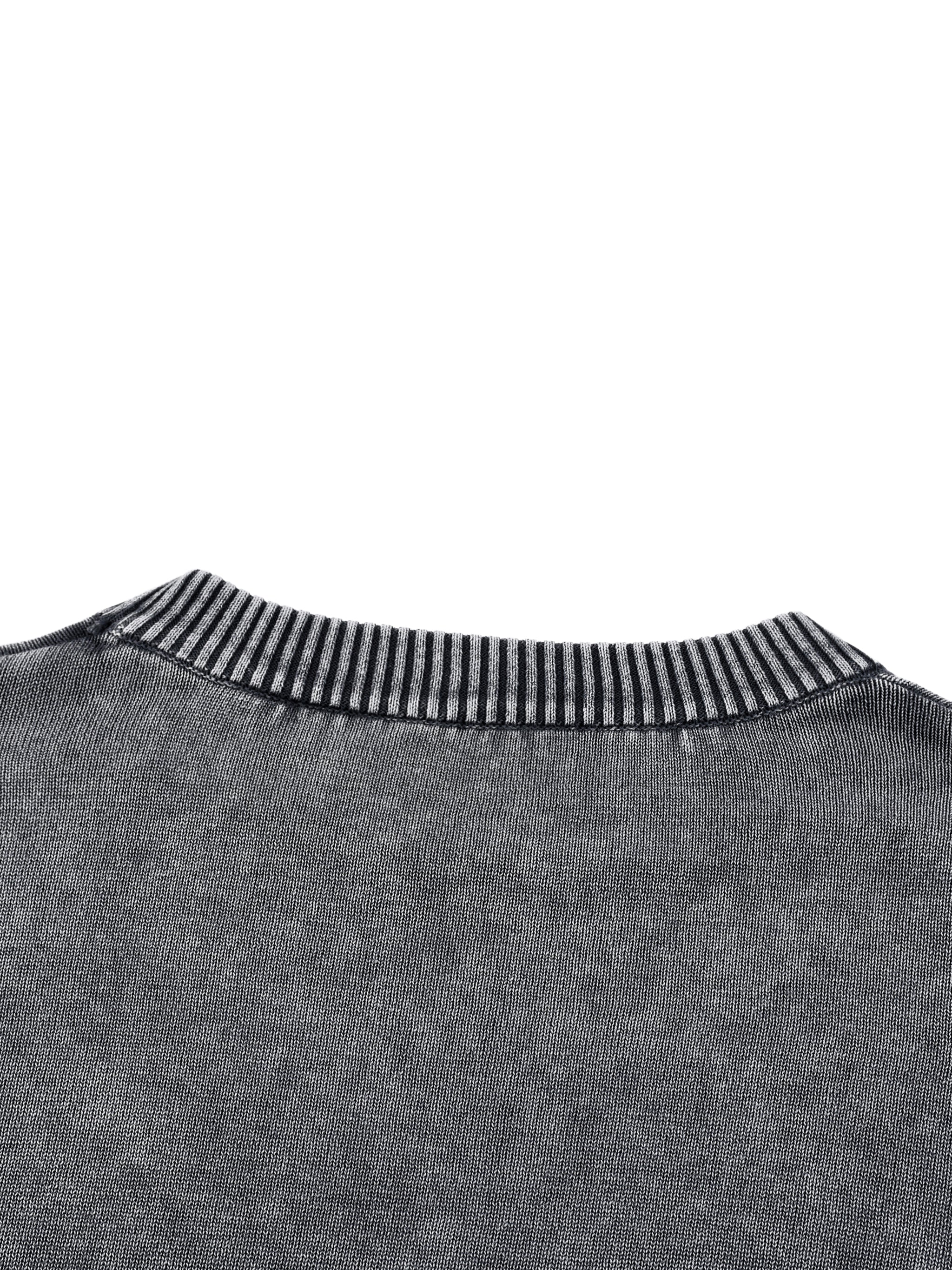 T.G.Lion Mineral Wash Oversized Sweater